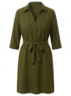 Women’s Dress – Casual Day-to-Evening Shirt Dress