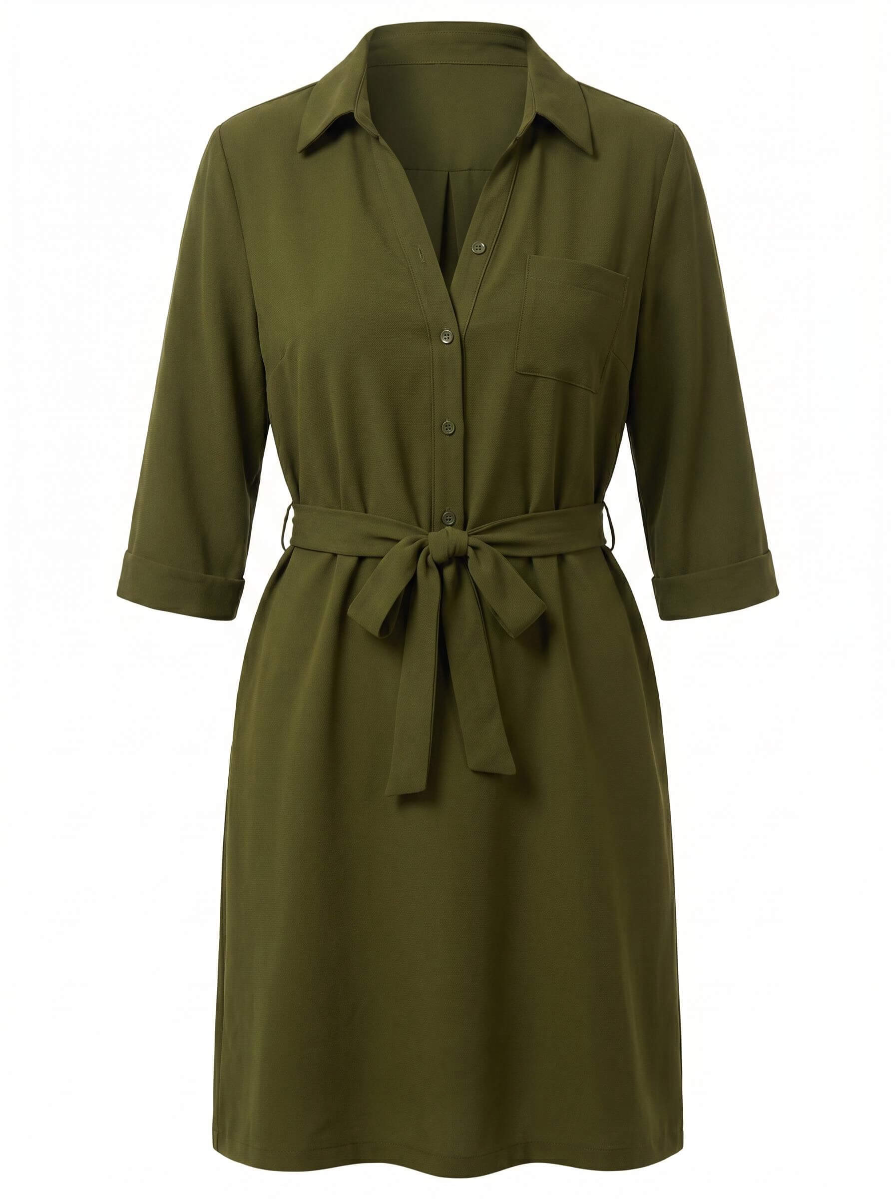 Women’s Dress – Casual Day-to-Evening Shirt Dress