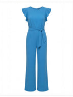 Women’s Wide-Leg Jumpsuit with Bow-Tie Waist
