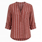 Women’s Striped Summer Blouse – Lightweight & Effortless Style