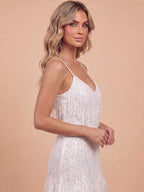Women’s Fringe Detail Mini Party Dress