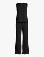 Women’s Jumpsuit – Sleeveless Wide-Leg Elegant One-Piece