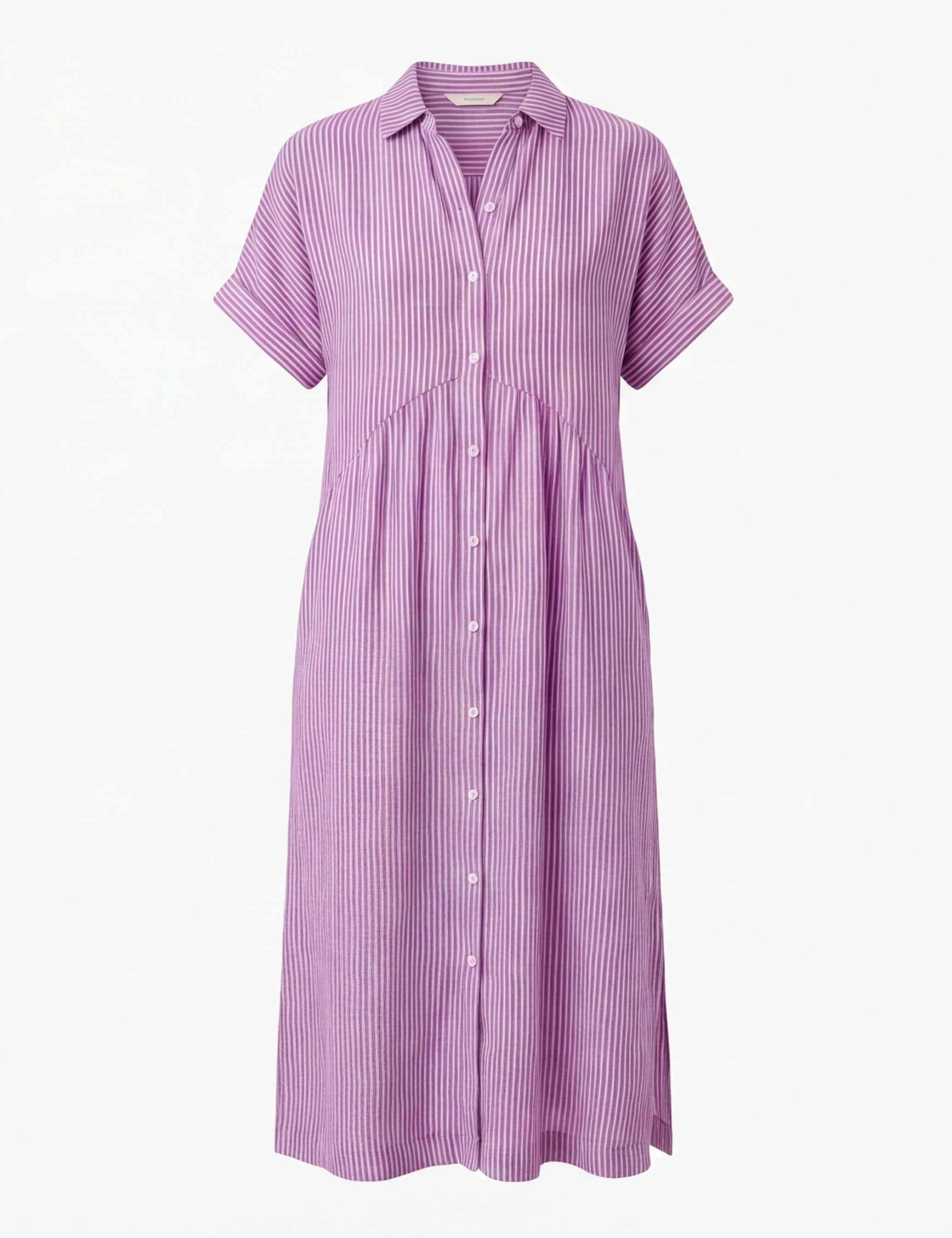 Women’s Comfortable Pleated Midi Dress – Relaxed Elegant Fit