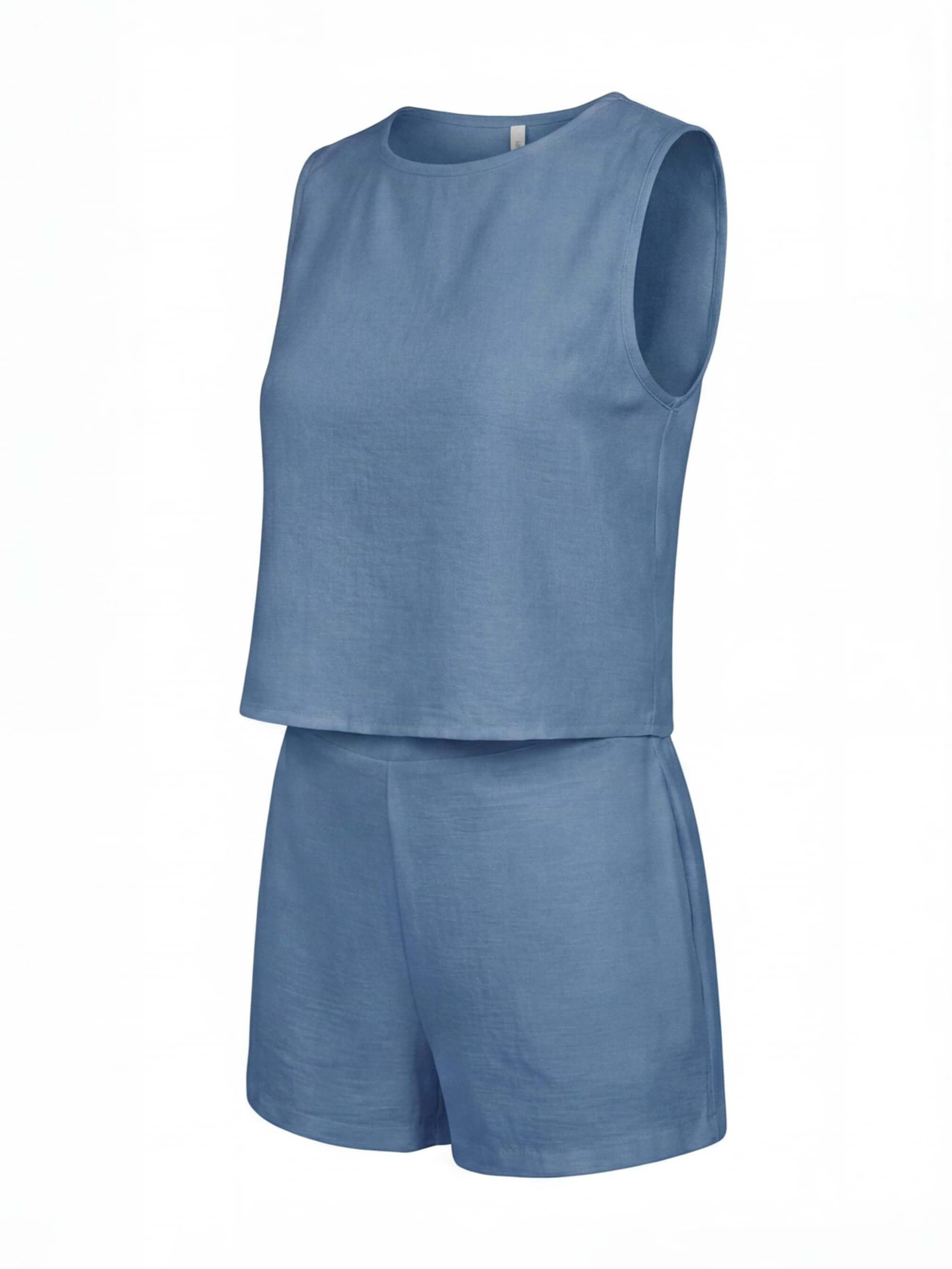 Women’s Set – Sleeveless Top & Shorts Co-Ord Set