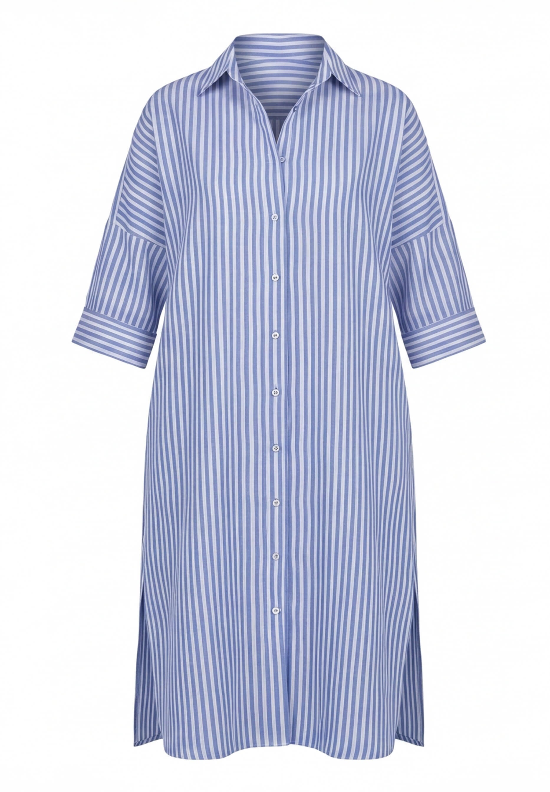 Women’s Striped Shirt Dress – Lightweight & Effortless Elegance