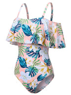 Women’s Off-Shoulder Ruffle With Straps One-Piece Swimsuit