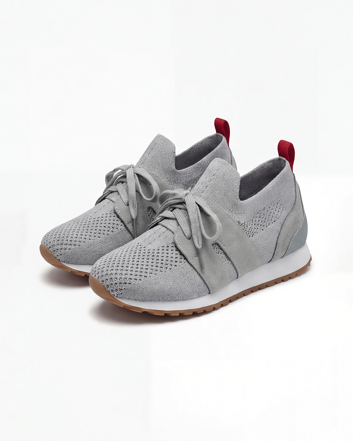 Women’s Casual Sneakers- Knit Lace-Up