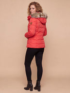 Women’s Hooded Fur-Trim Quilted Puffer Jacket