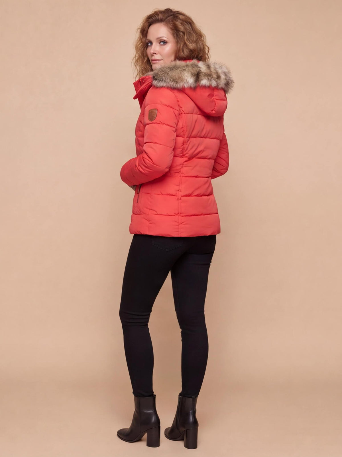 Women’s Hooded Fur-Trim Quilted Puffer Jacket