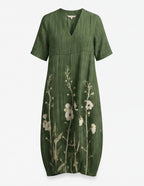 Women’s Floral Summer Dress – Lightweight Loose-Fit Midi