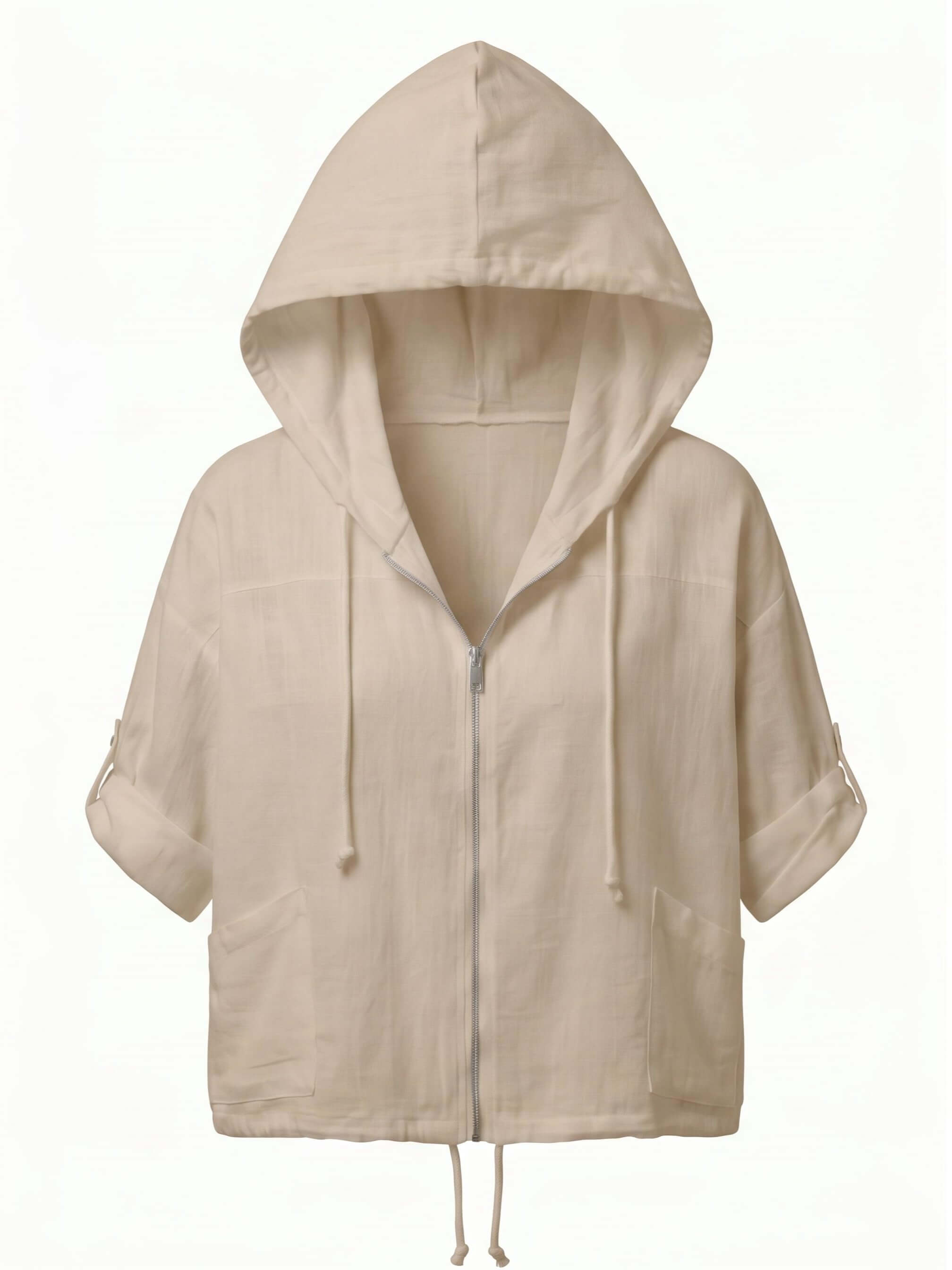 Women’s Hooded Zip Pocket Jacket