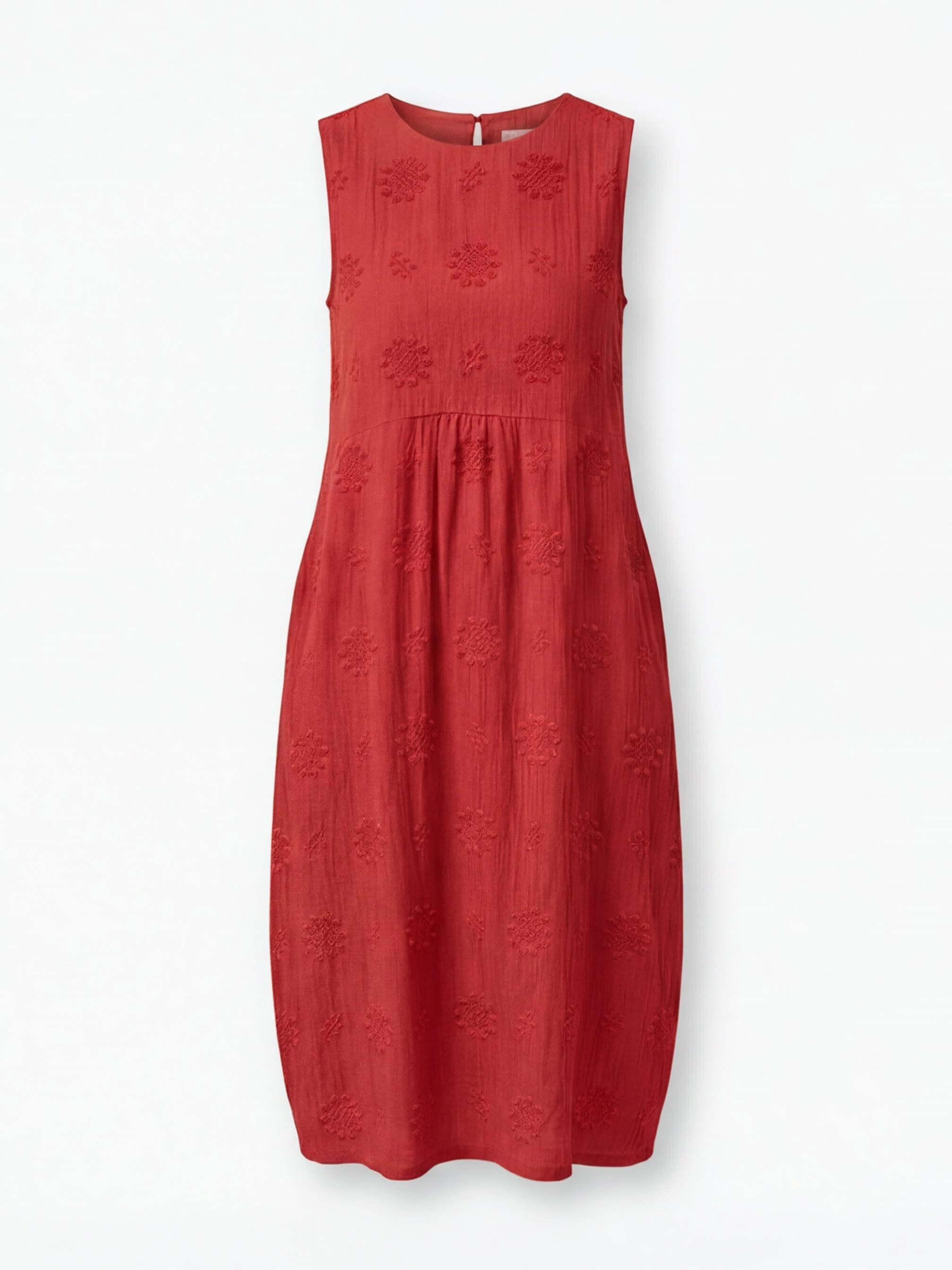 Women’s Dress – Embroidered Sleeveless Midi Dress