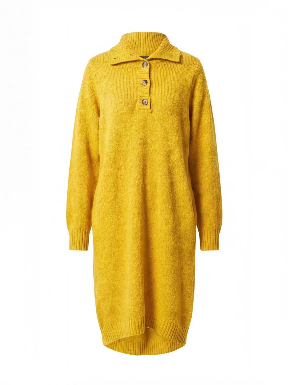 Women’s Knit Midi Dress with Button Front