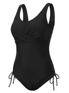 Women’s Plus Size Twist Front One-Piece Swimsuit