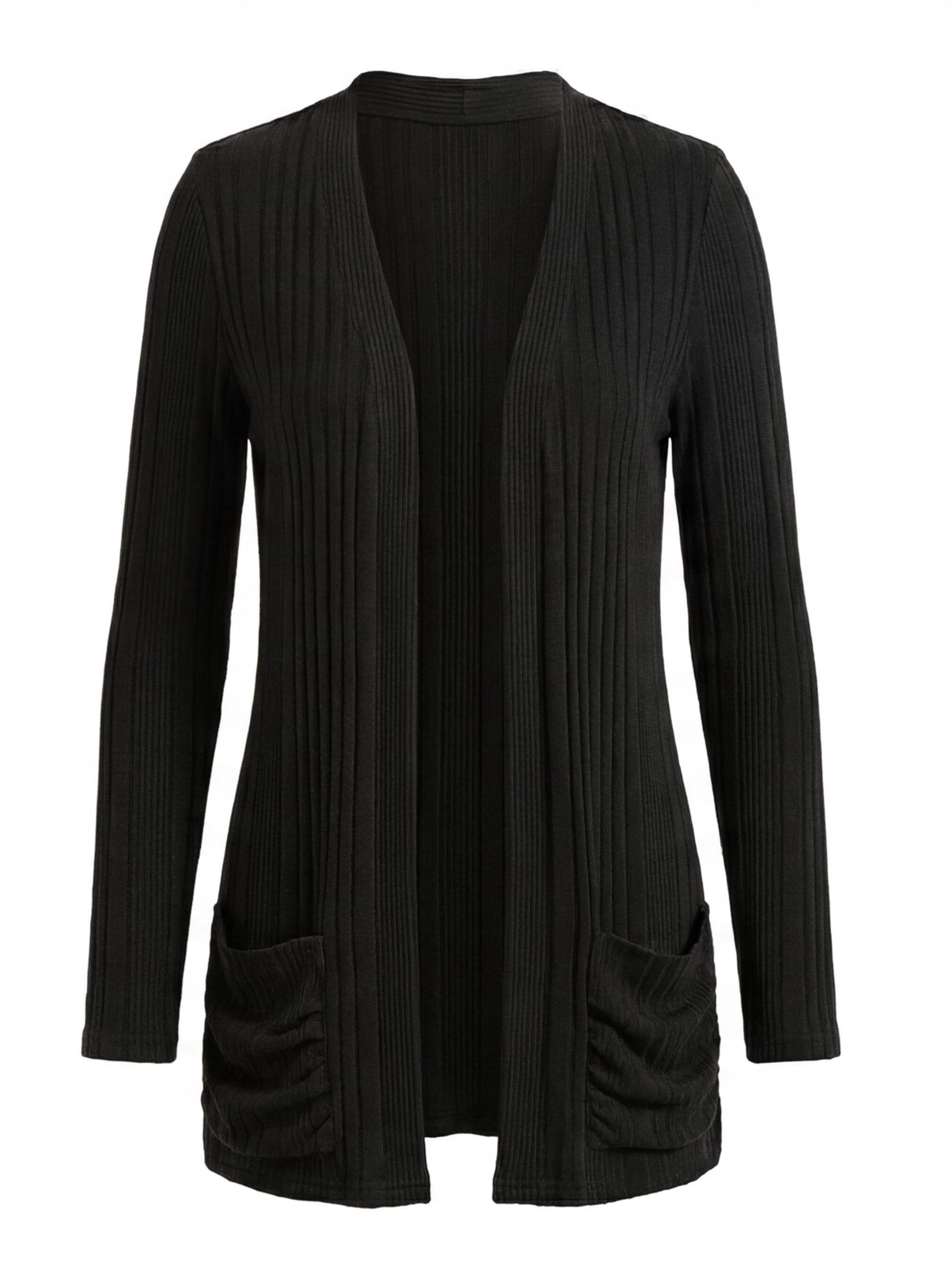 Women’s Ribbed V-Neck Cardigan – Casual Fit & Everyday Comfort