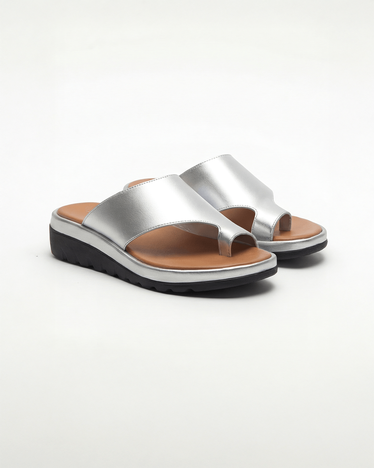 Women’s Platform Slide Sandals- Toe-Loop