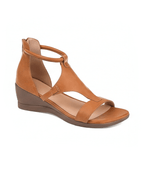 Women’s Wide Strap Ankle-Tie Wedge Sandals