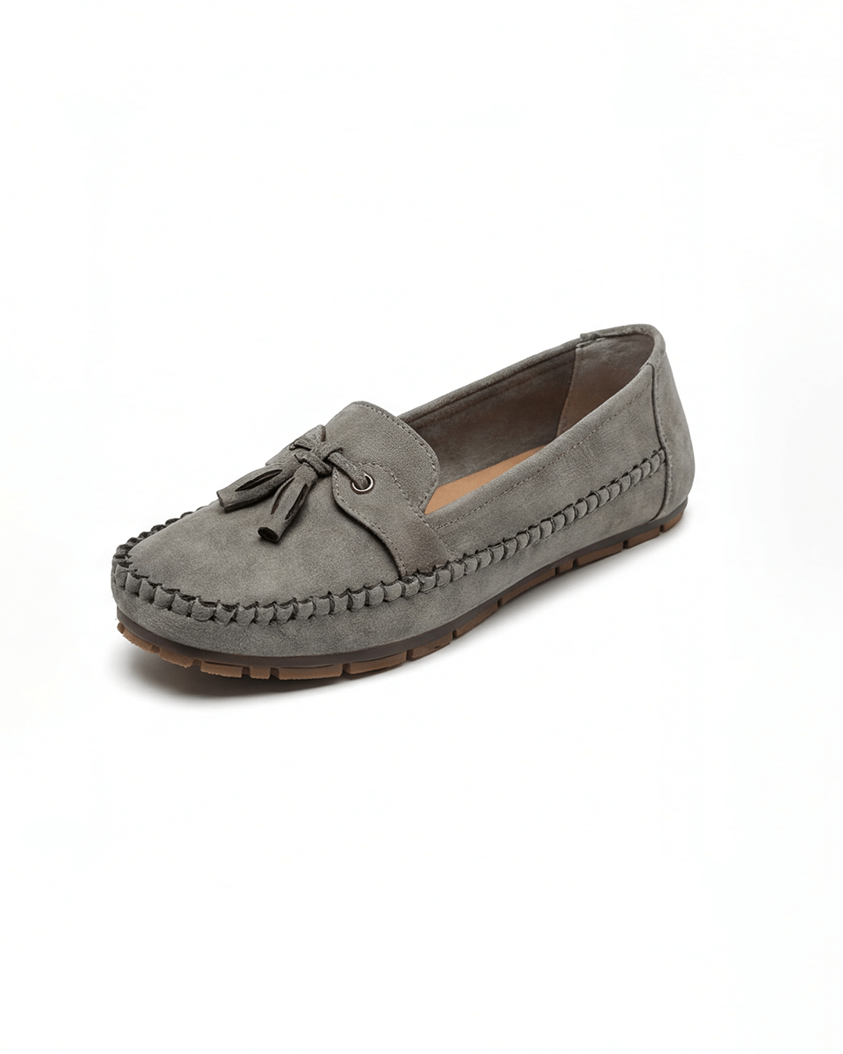 Women’s Stitched Apron Seam Bow-Detail Loafers