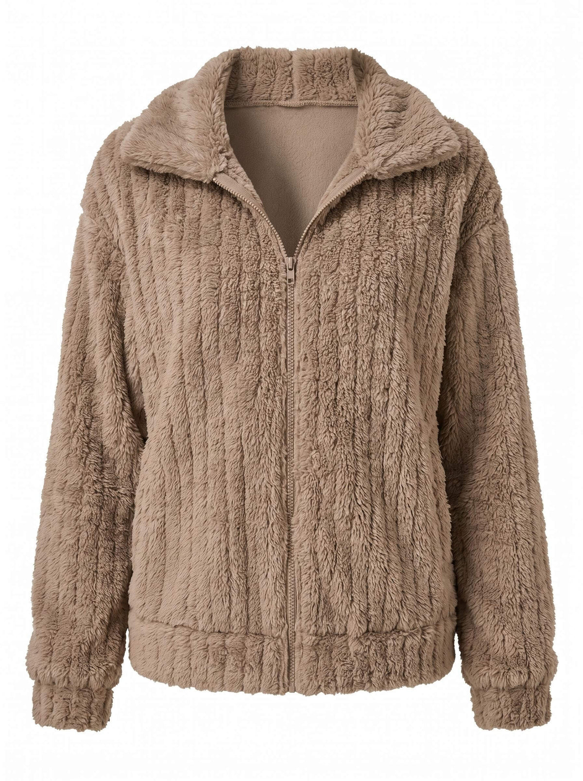 Women’s Plush Fleece Zip-Up Jacket