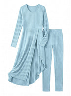 Women’s Ribbed Knit Two-Piece Set