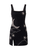 Women’s Embellished Celestial Mini Party Dress