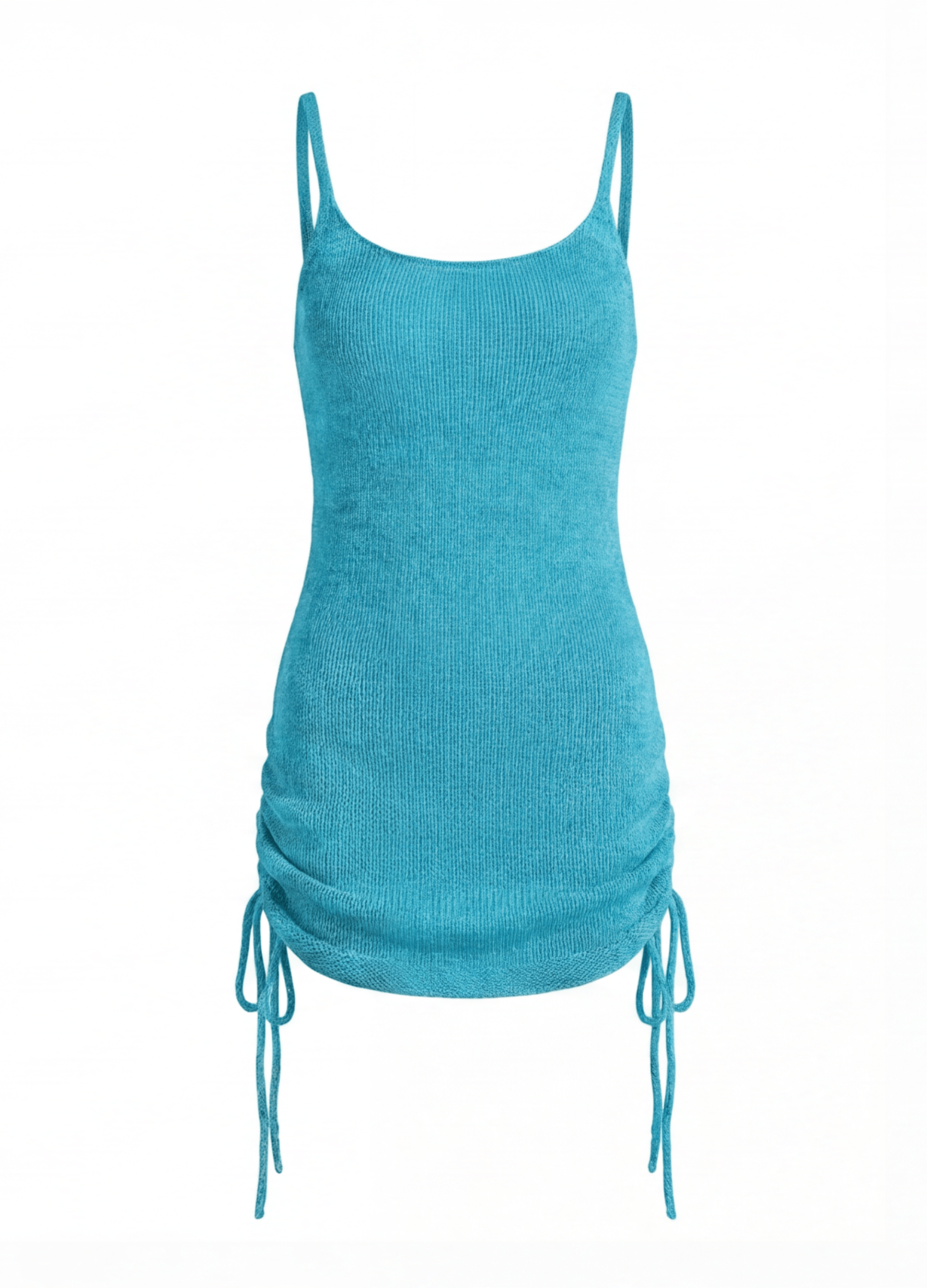 Women’s Dress – Knit Spaghetti Strap Mini Dress