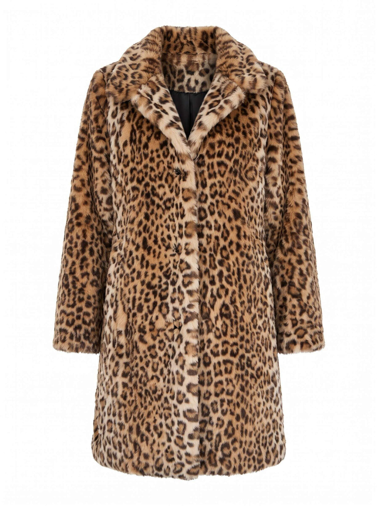 Women’s Leopard Print Faux Fur Coat
