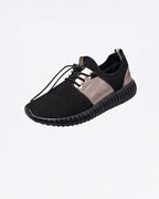Women’s Slip-On Fashion Sneakers- Elastic Lace