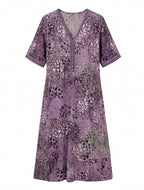 Women’s Dress – Vibrant Printed Midi Dress