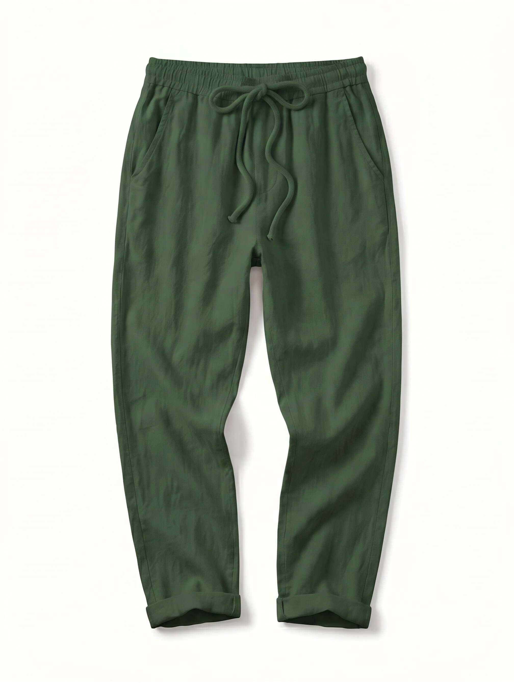 Women’s Drawstring Cuffed Tapered Trousers