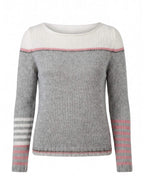 Women’s Striped Boat-Neck Knit Sweater
