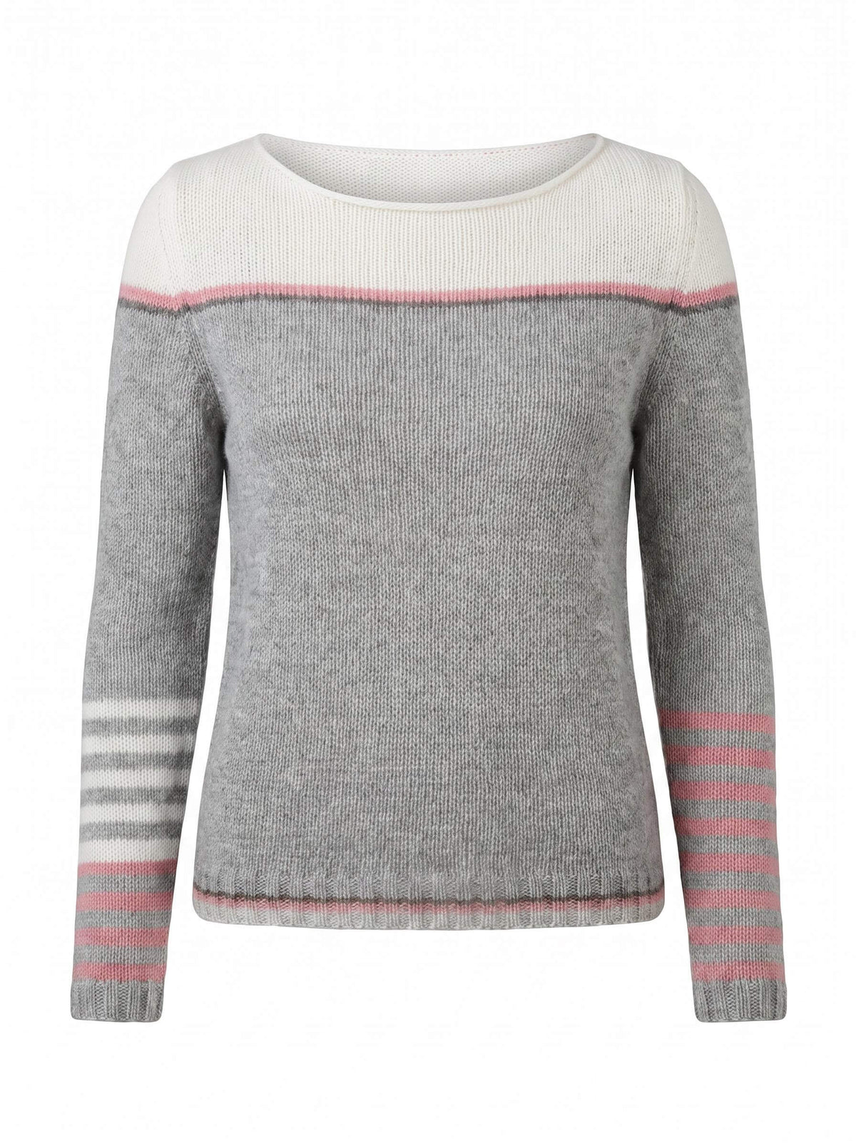 Women’s Striped Boat-Neck Knit Sweater