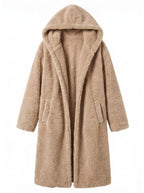 Women’s Hooded Faux Fur Long Coat