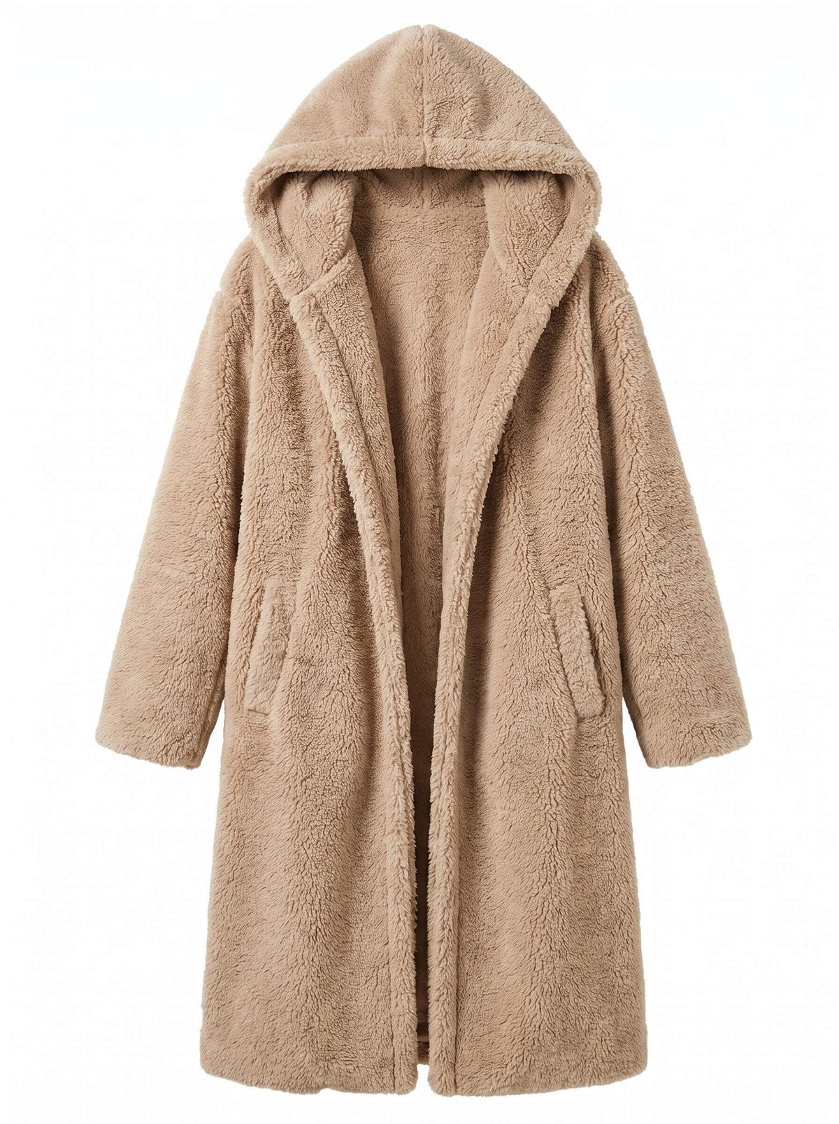 Women’s Hooded Faux Fur Long Coat