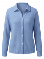 Women’s Textured Knit Button-Up Shirt