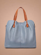 Women’s Textured Shoulder Bag with Top Handles