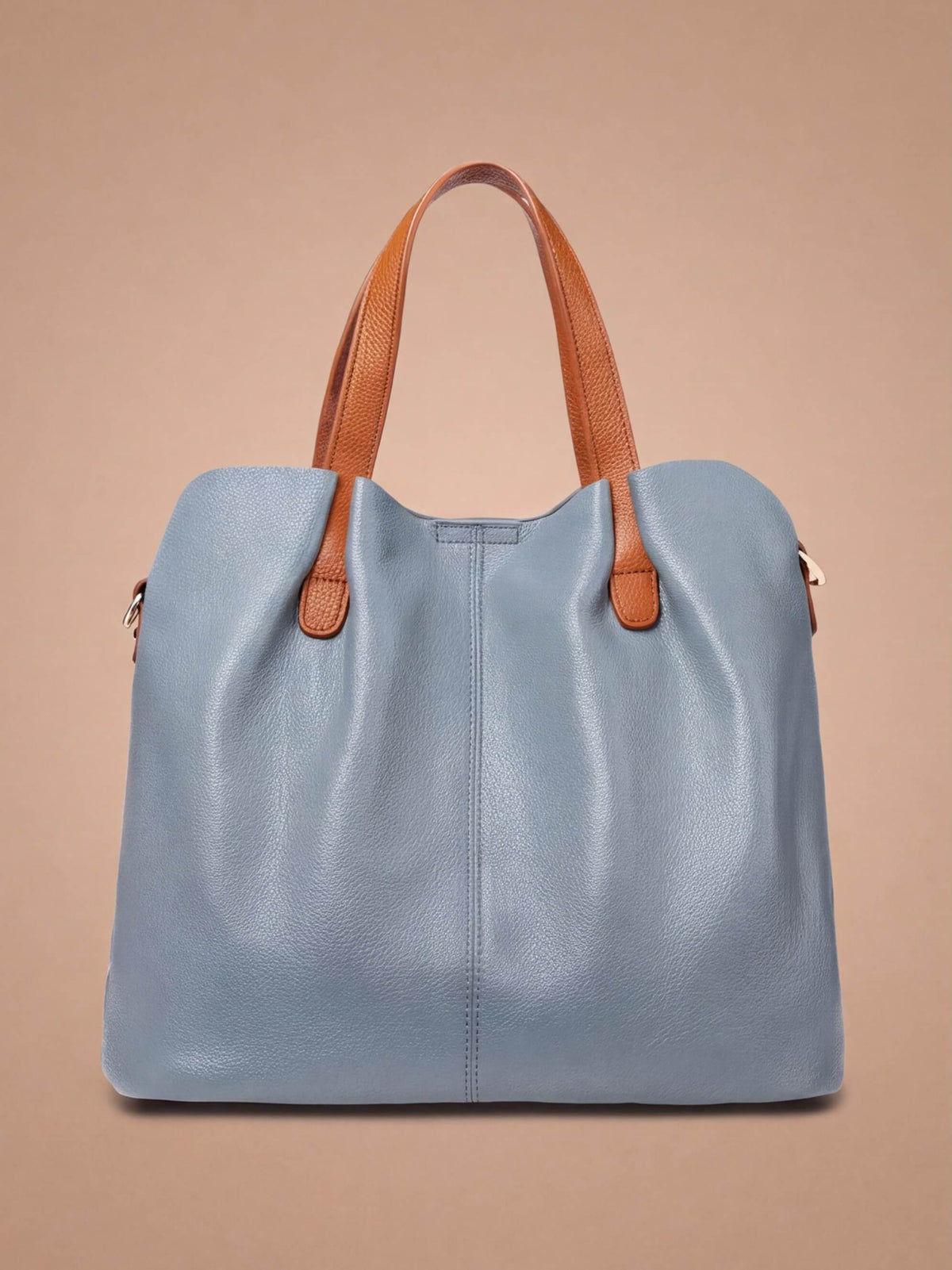 Women’s Textured Shoulder Bag with Top Handles