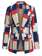 Women’s Plaid Blazer – Tailored Silhouette & Timeless Sophistication