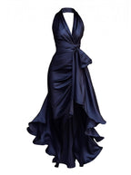 Women’s Halter Wrap Maxi Evening Dress
