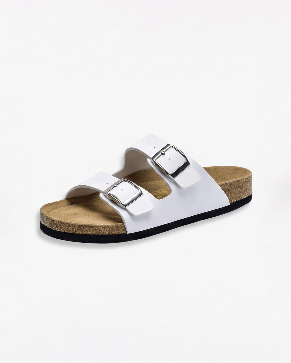 Women’s Slide Sandals- Double-Buckle