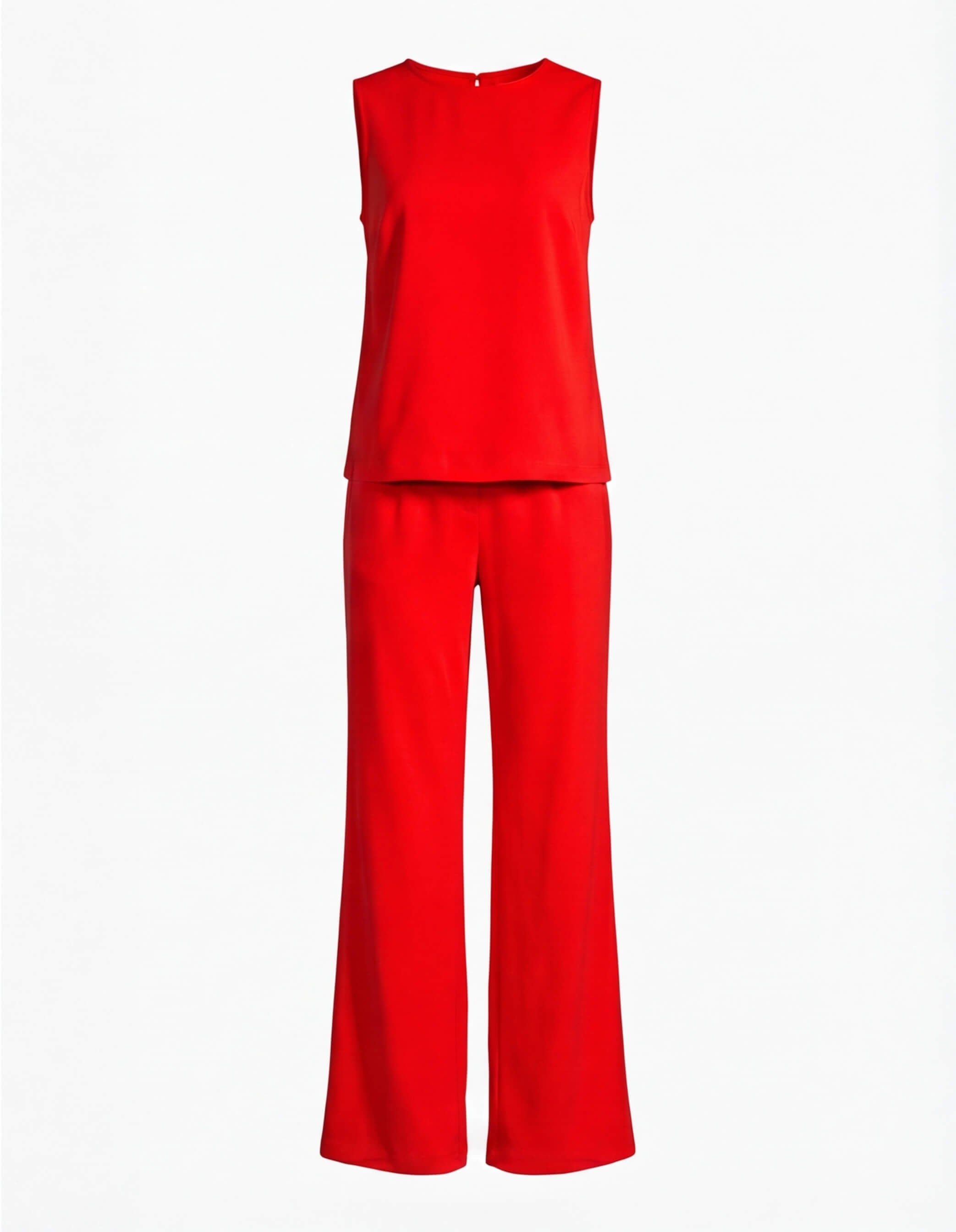 Women’s Jumpsuit – Sleeveless Wide-Leg Elegant One-Piece
