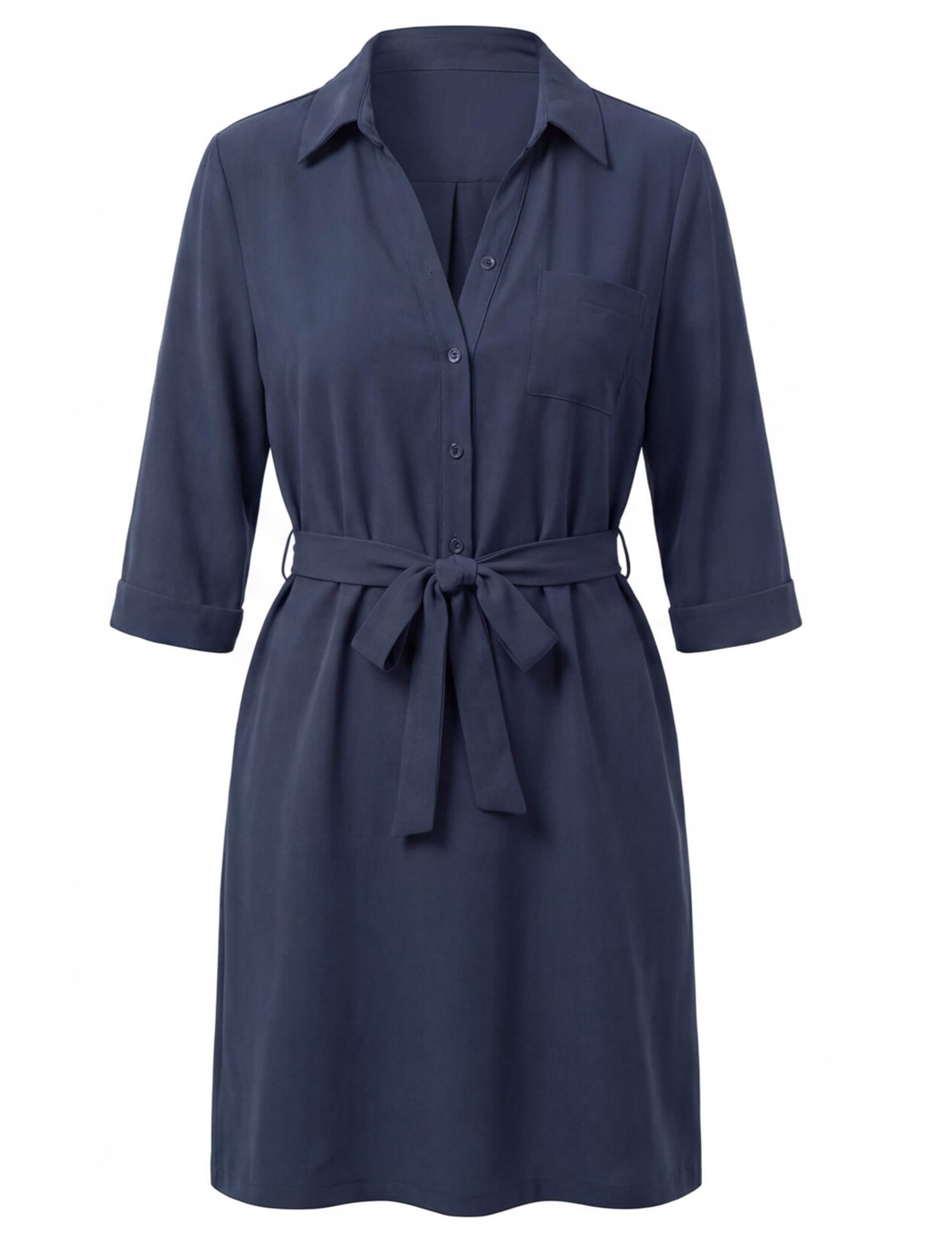 Women’s Dress – Casual Day-to-Evening Shirt Dress