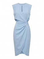 Women’s Sleeveless Ruched Knee-Length Dress