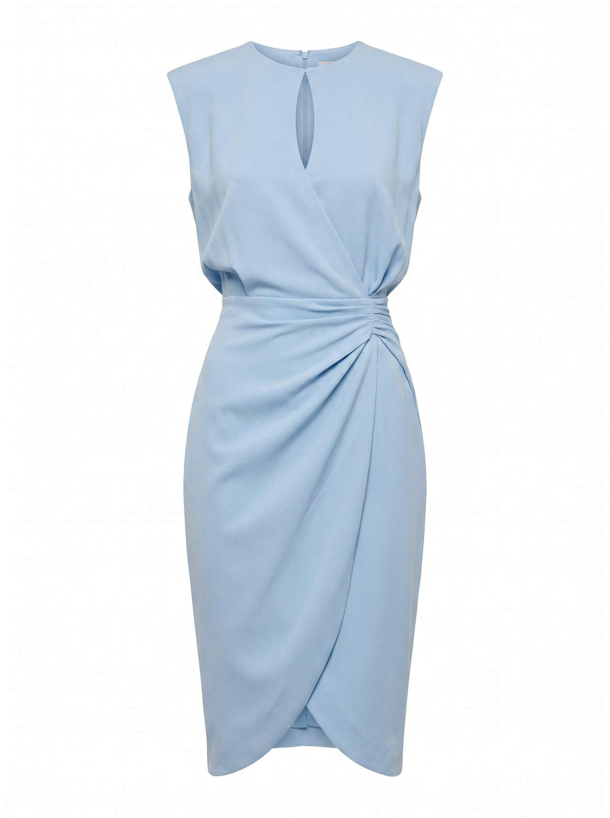 Women’s Sleeveless Ruched Knee-Length Dress