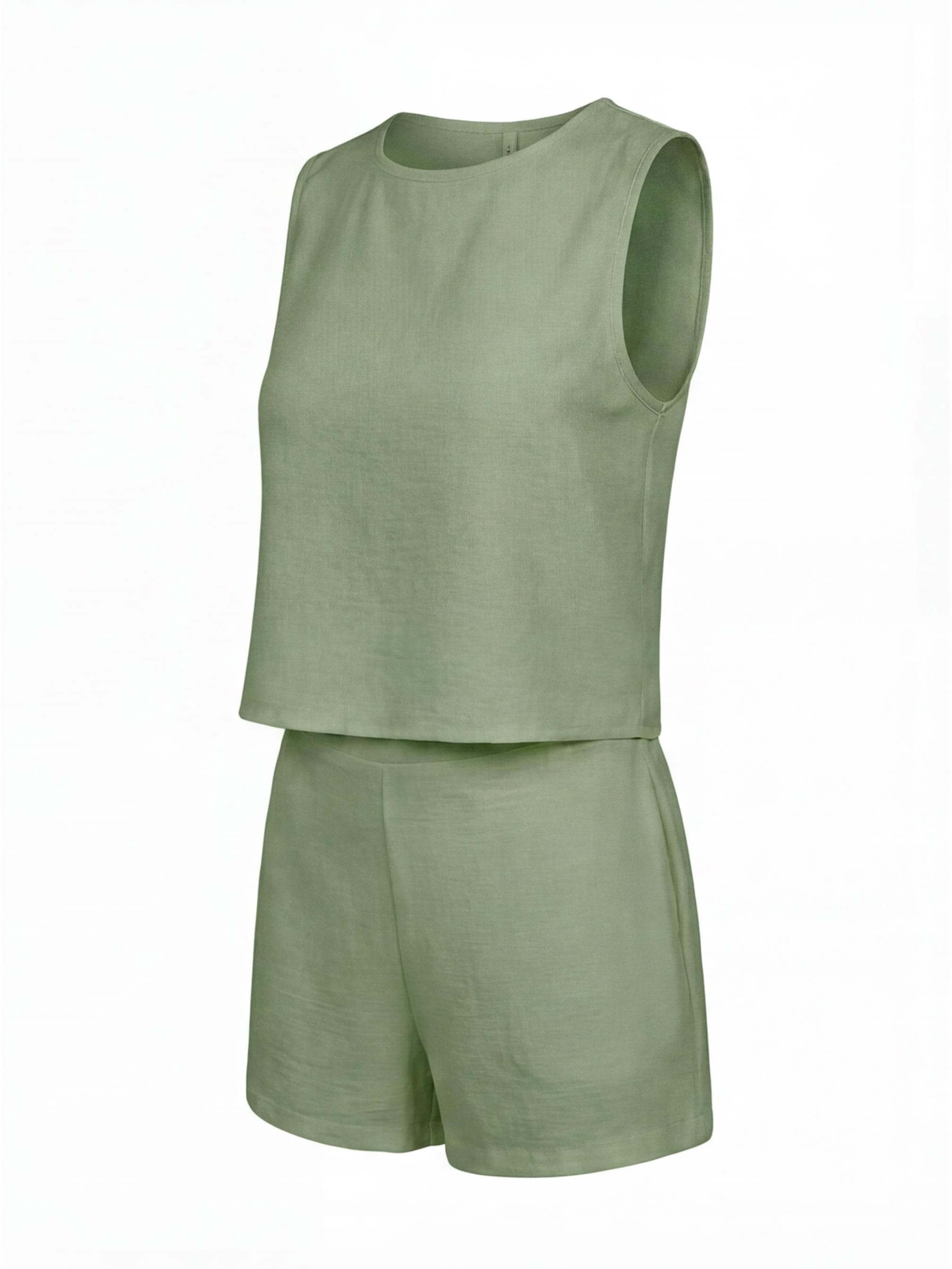 Women’s Set – Sleeveless Top & Shorts Co-Ord Set