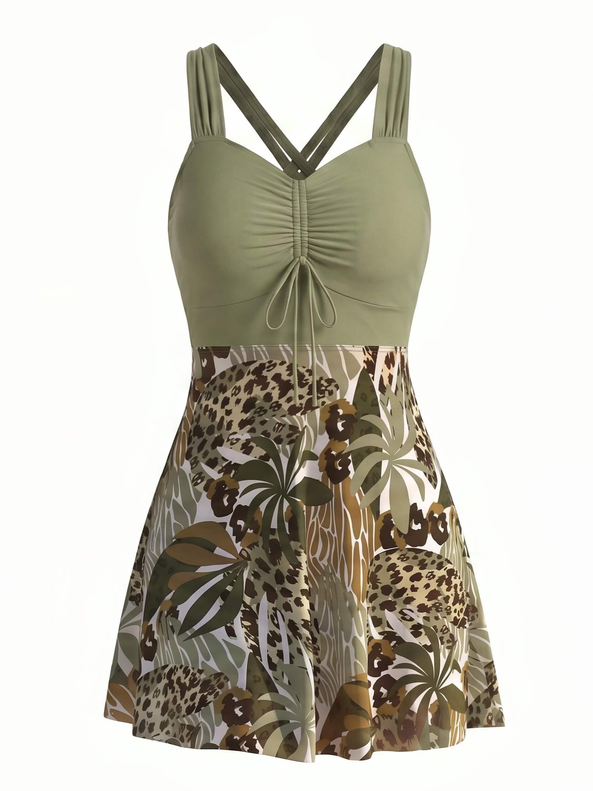 Women’s Paisley Skirted One-Piece Swimsuit