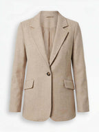 Women’s Lightweight Lapel Jacket – Relaxed Fit & Effortless Style