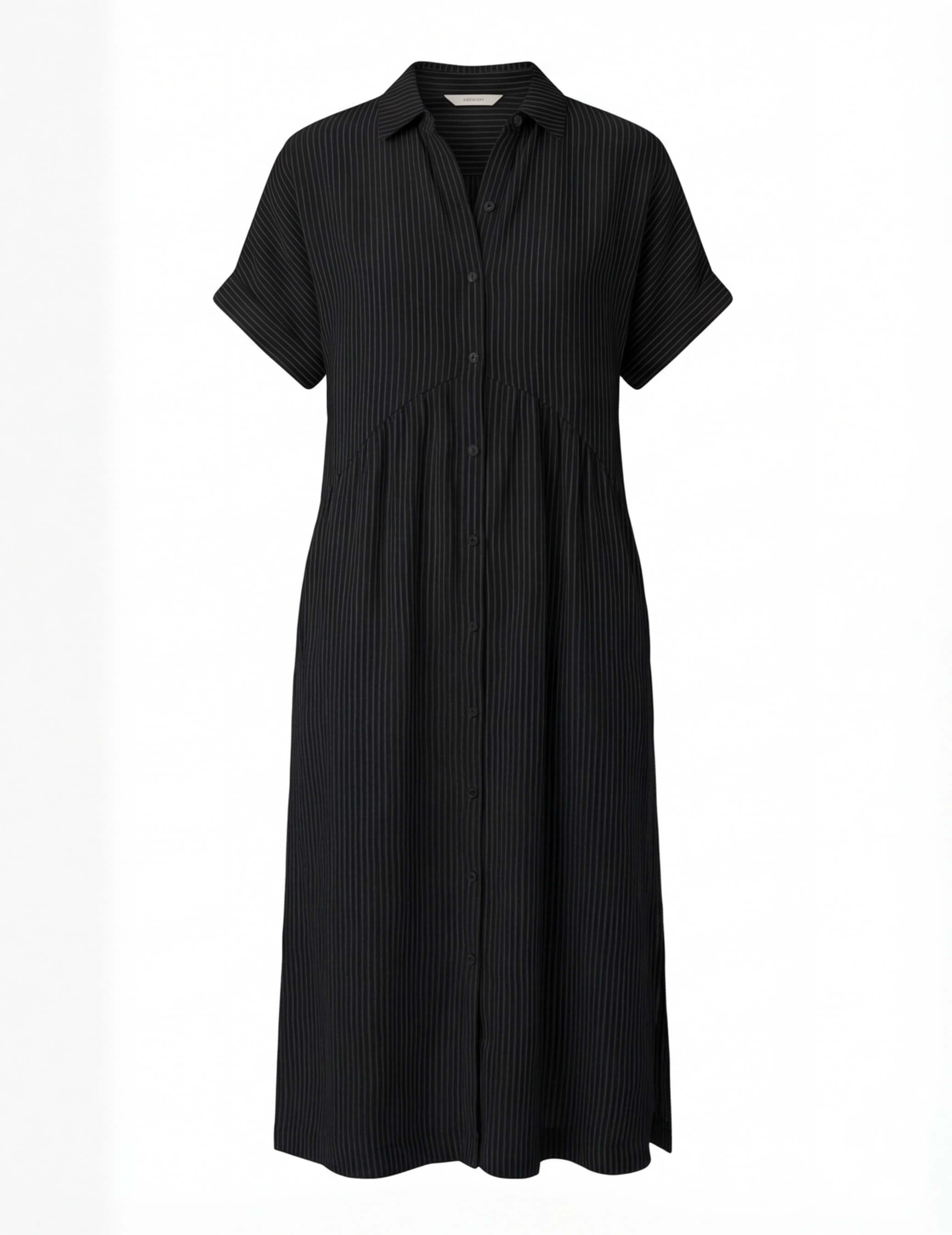 Women’s Comfortable Pleated Midi Dress – Relaxed Elegant Fit