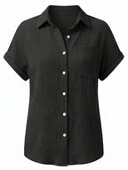 Women’s Relaxed Pocket Button-Up Shirt