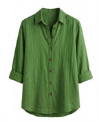 Women’s Top – Lightweight Long-Sleeve Relaxed Blouse